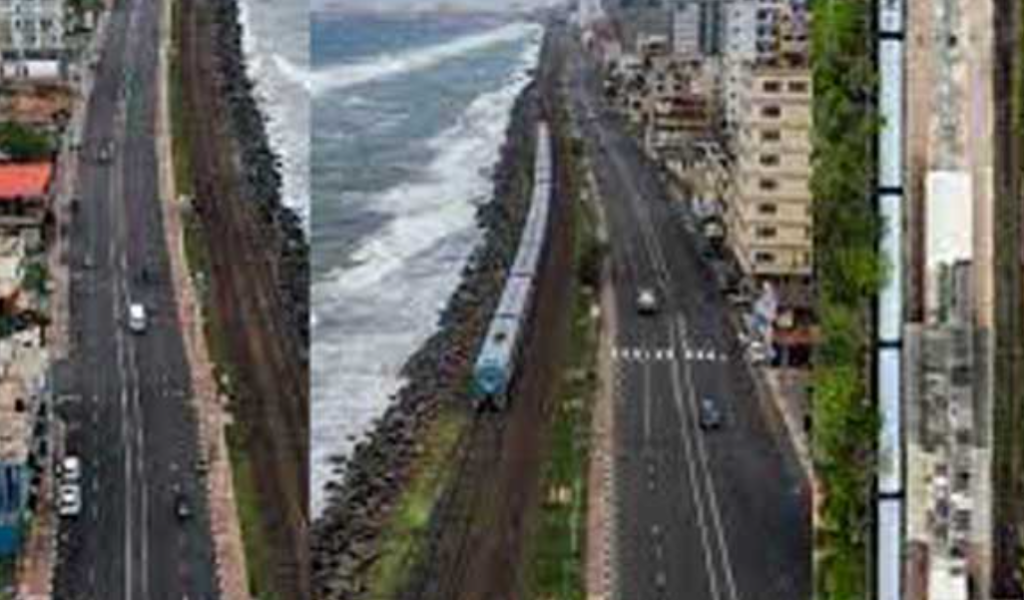 මැරීන් ඩ්රයිව් මාර්ගය නැවත දැනුම් දෙනතුරු වසා තැබෙයි