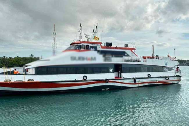 තමිල්නාඩු – කන්කසන්තුරේ මගී ප්රවාහන බෝට්ටු සේවය තාවකාලිකව නවතී