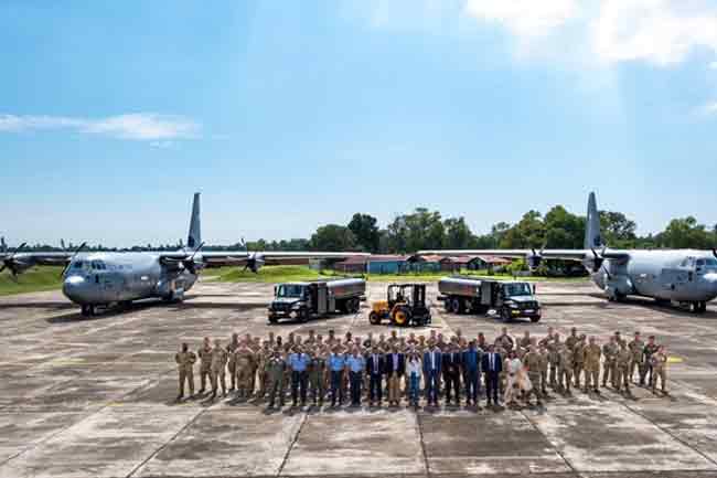 අමෙරිකානු ‘C-130J’ සුපර් හර්කියුලිස් යානා 2ක් කටුනායකට