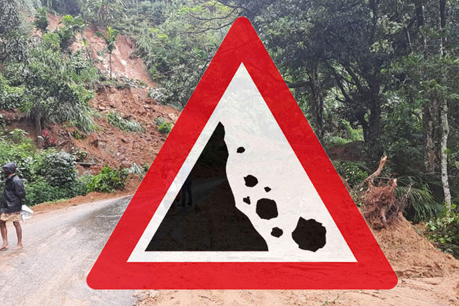 දිස්ත්රික්ක 4කට තවදුරටත් නායයෑම් රතු නිවේදන