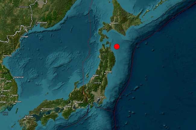 ජපානයේ භූකම්පනයෙන් කිහිපදෙනෙකුට තුවාල