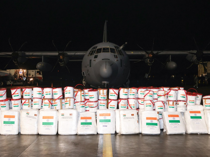 ඉන්දීය ආපදා ආධාර රැගත් 08වන ගුවන් යානයත් කටුනායකට