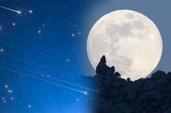 උල්කාපාත වර්ෂාවක් සහ සුපිරි සඳක් අද රාත්රියේ