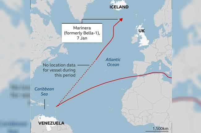 තෙල් නැවක් පසුපස අමෙරිකානු හමුදා ලුහුබඳියි