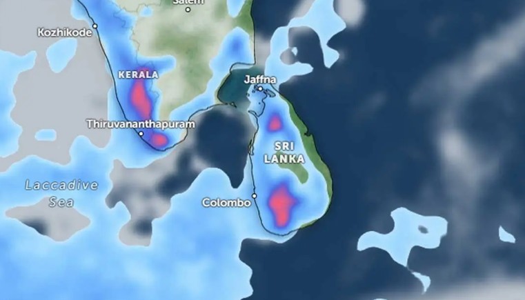 ප්රදේශ රැසකට අදත් ගිගුරුම් සහිත වැසි